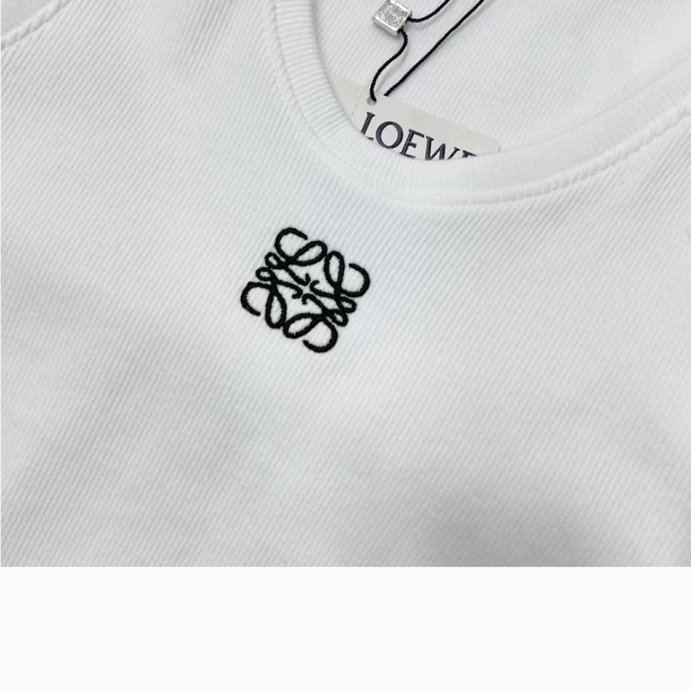 NWT Loewe White Tank Top with Black Logo